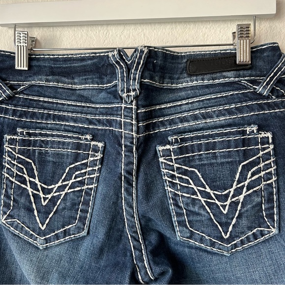 Vigoss Jeans Women's 5 Blue Fit Bootcut Classic Fit Denim Embroidered Casual - Picture 6 of 11